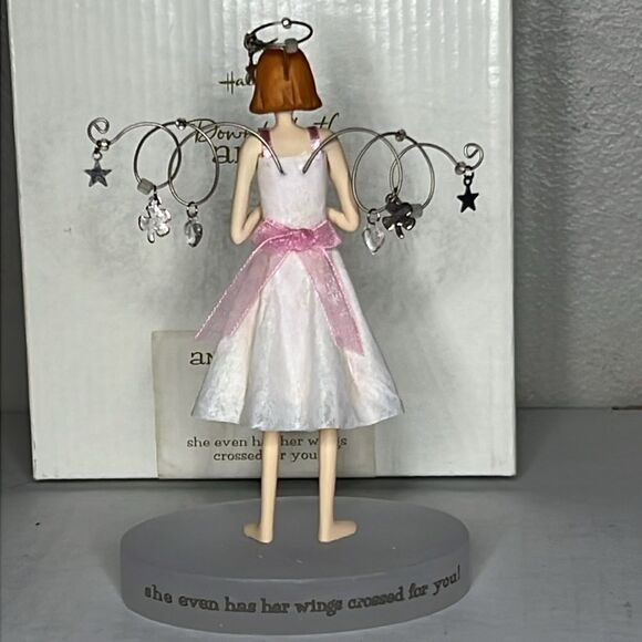 Hallmark Angel of Luck with Wings Crossed Figurine - Picture 7 of 9